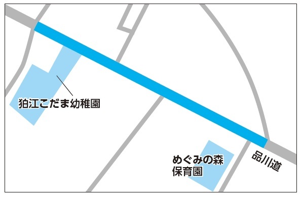 キッズゾーン設置箇所1の地図